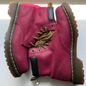 Doc Martens, pink leather US women’s 8